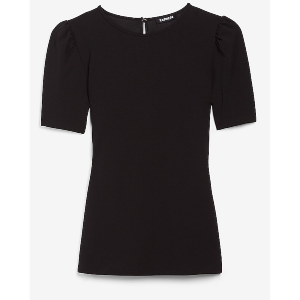 Express Clothing Women's black puff sleeve blouse Size Large